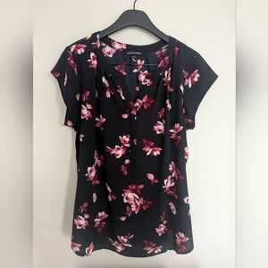 41 HAWTHORN Stitch Fix Morey Split Neck Short Sleeve Shirt